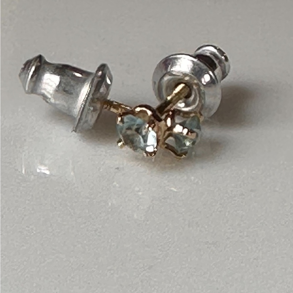 Aquamarine baby earrings
